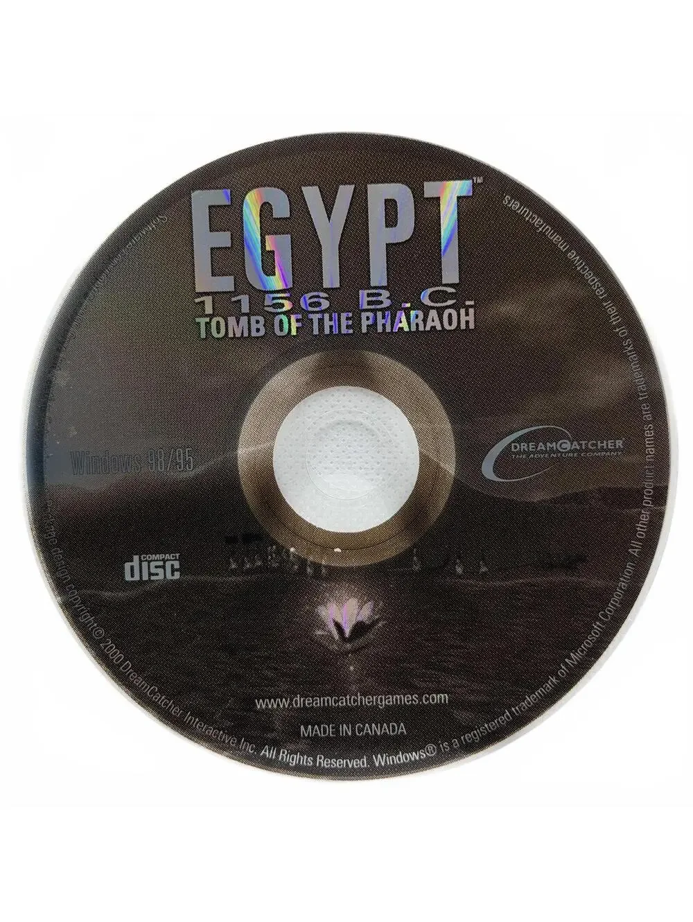 Egypt 1156 BC Tomb of the Pharaoh (1999) - PC CD-ROM Video Game ** Disc Only **
